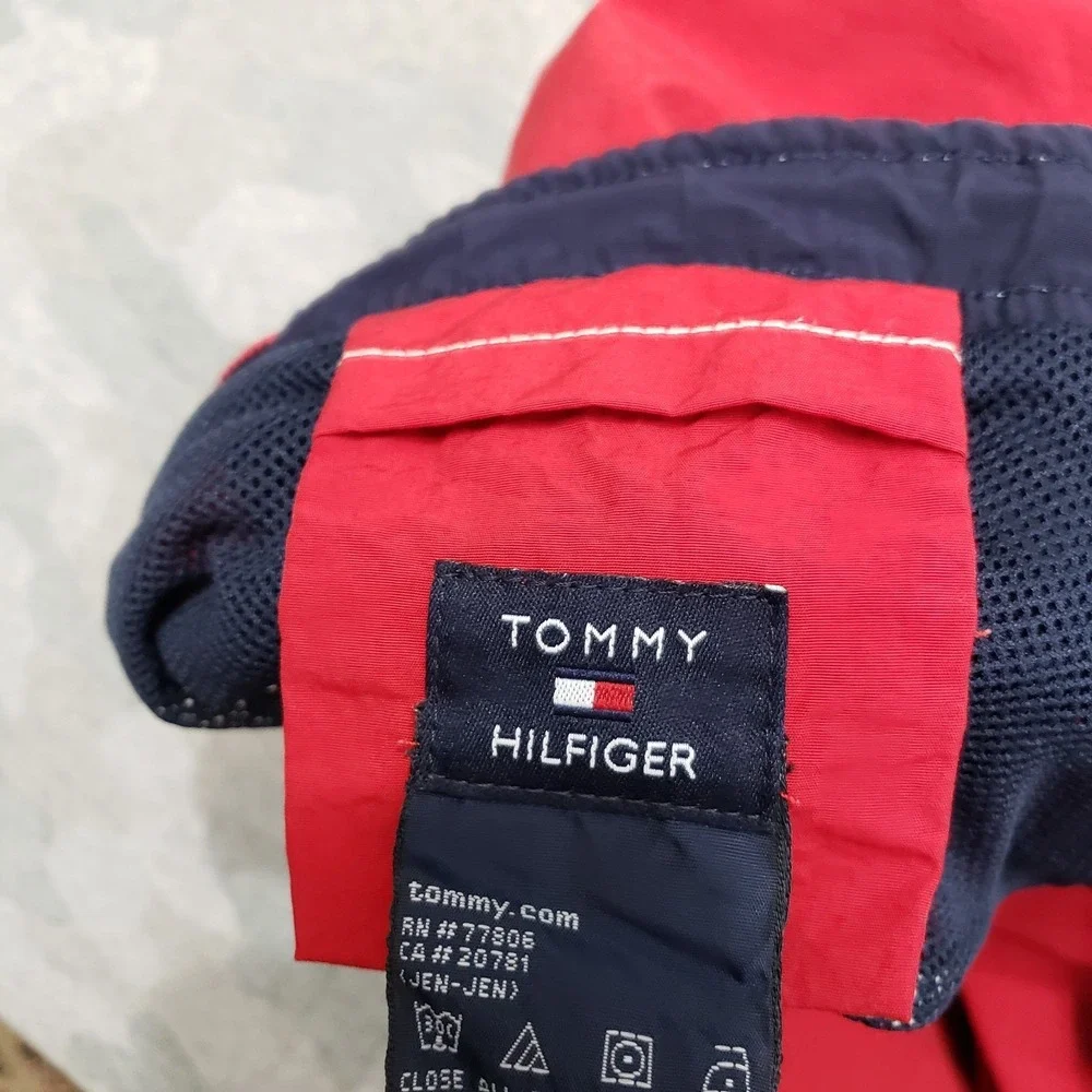 Vintage Tommy Hilfiger Trunks Shorts Mens‎ Medium Red Pocket Y2k